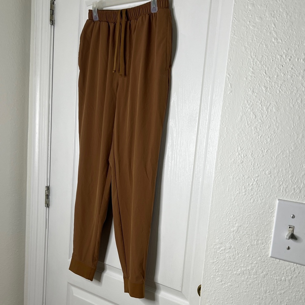 Men's Casual Drawstring Joggers in Brown